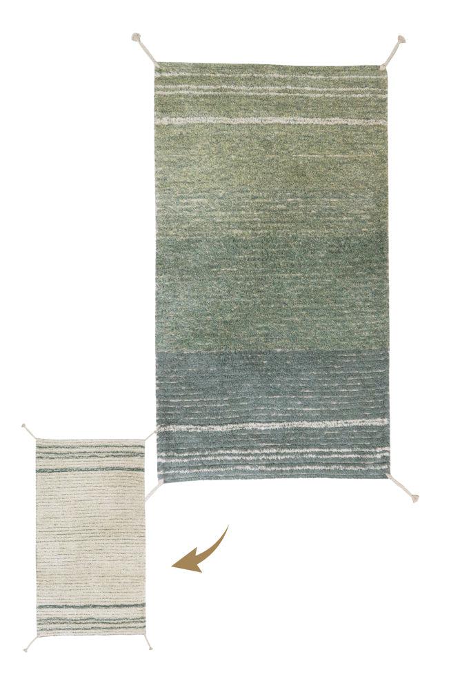 Reversible Washable Rug Twin Vintage Blue | Lorena Canals