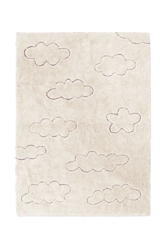 RUGCYCLED WASCHBARER TEPPICH CLOUDS