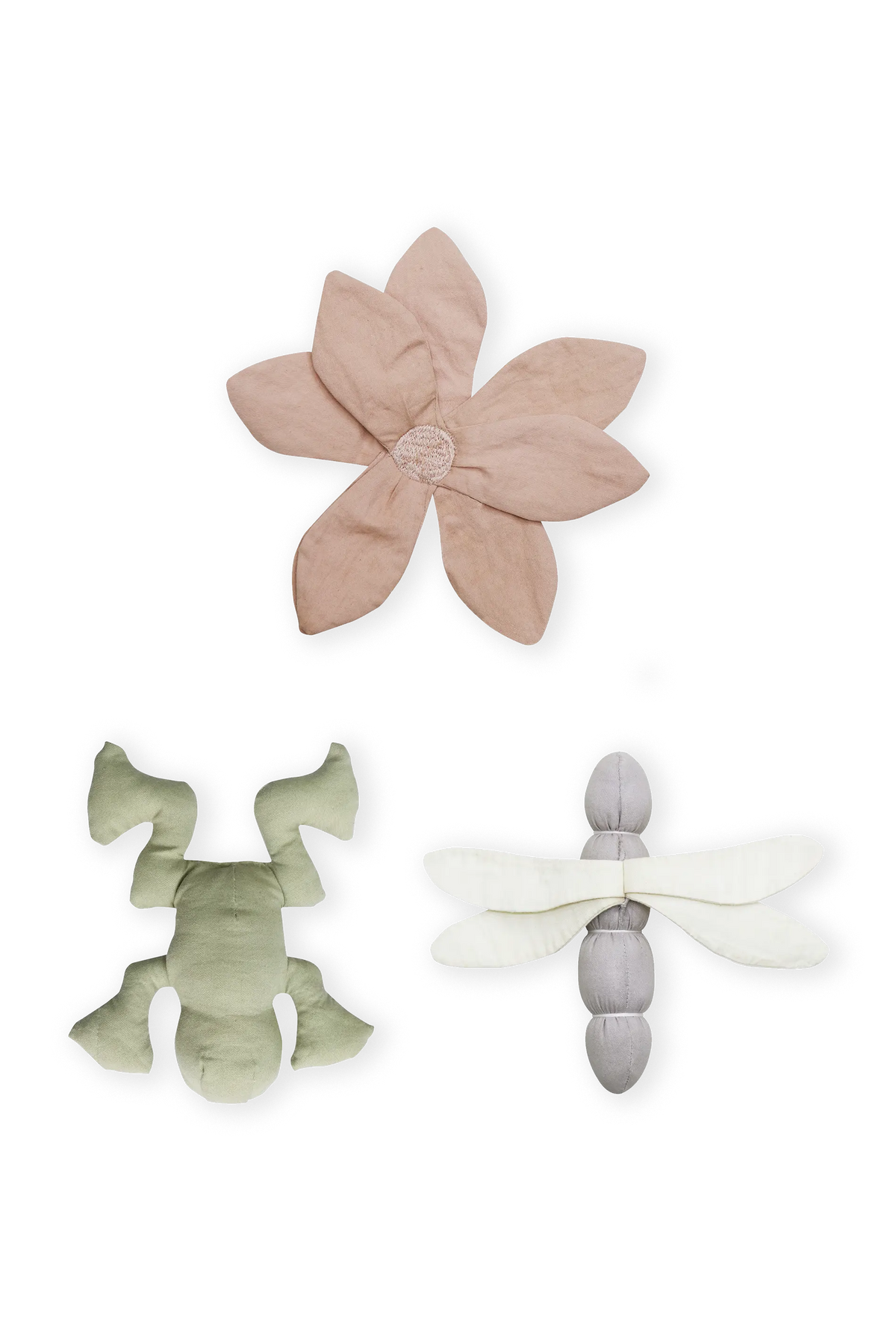 SET DI 3 GIOCATTOLI PER BAMBINI CON SONAGLI A SCRICCHIOLIO LILY POND