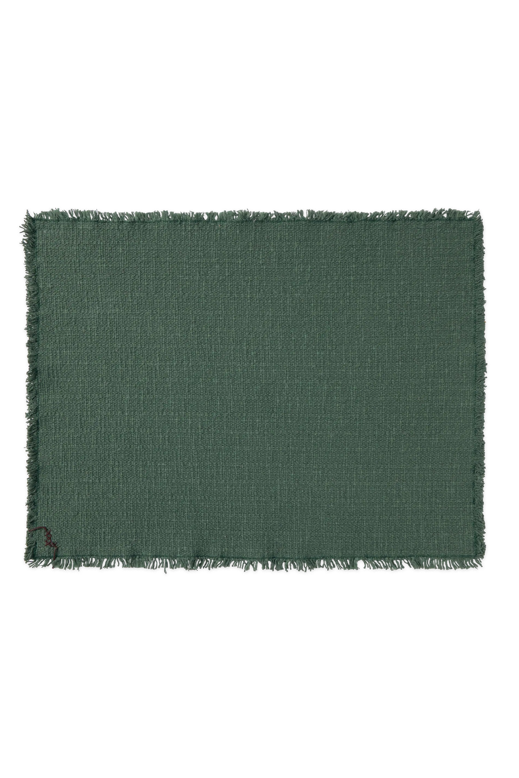 Handloom Placemats Duck green (Set of 2)