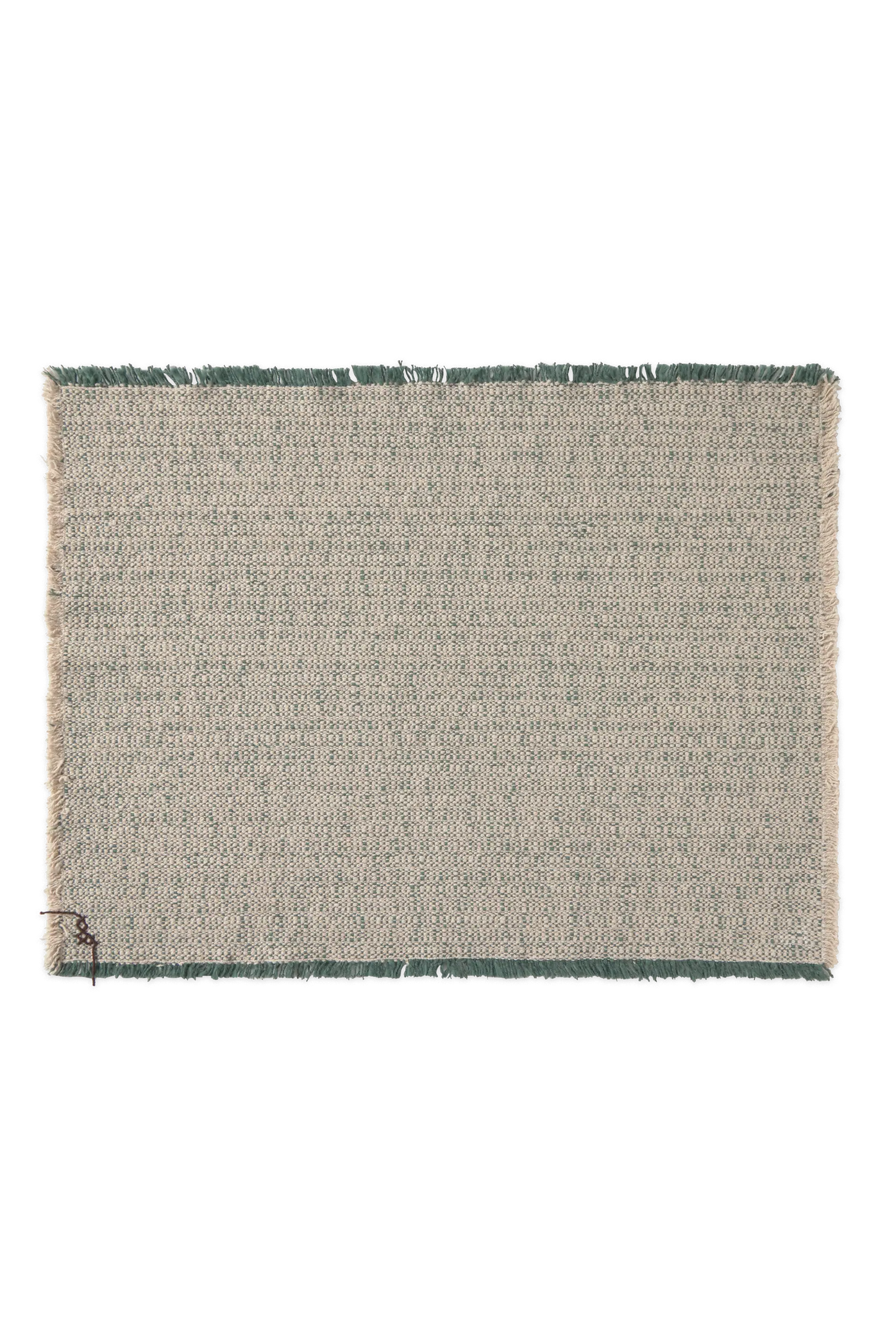 TISCHSET HANDLOOM NATURAL AND DUCK GREEN (2ER-SET)