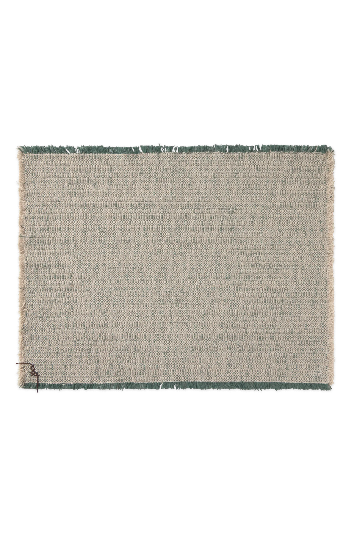TISCHSET HANDLOOM NATURAL AND DUCK GREEN (2ER-SET)