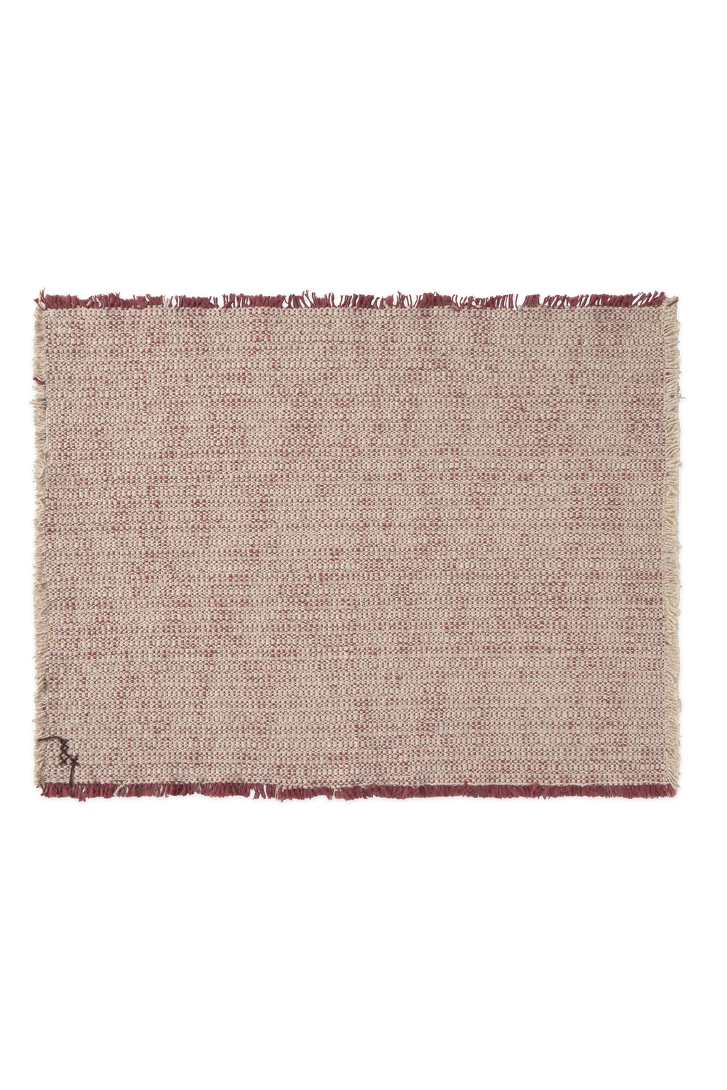 Handloom Placemats Natural and Marsala (Set of 2)