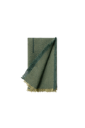 SET AUS 4 SERVIETTEN VERTICAL DUCK GREEN