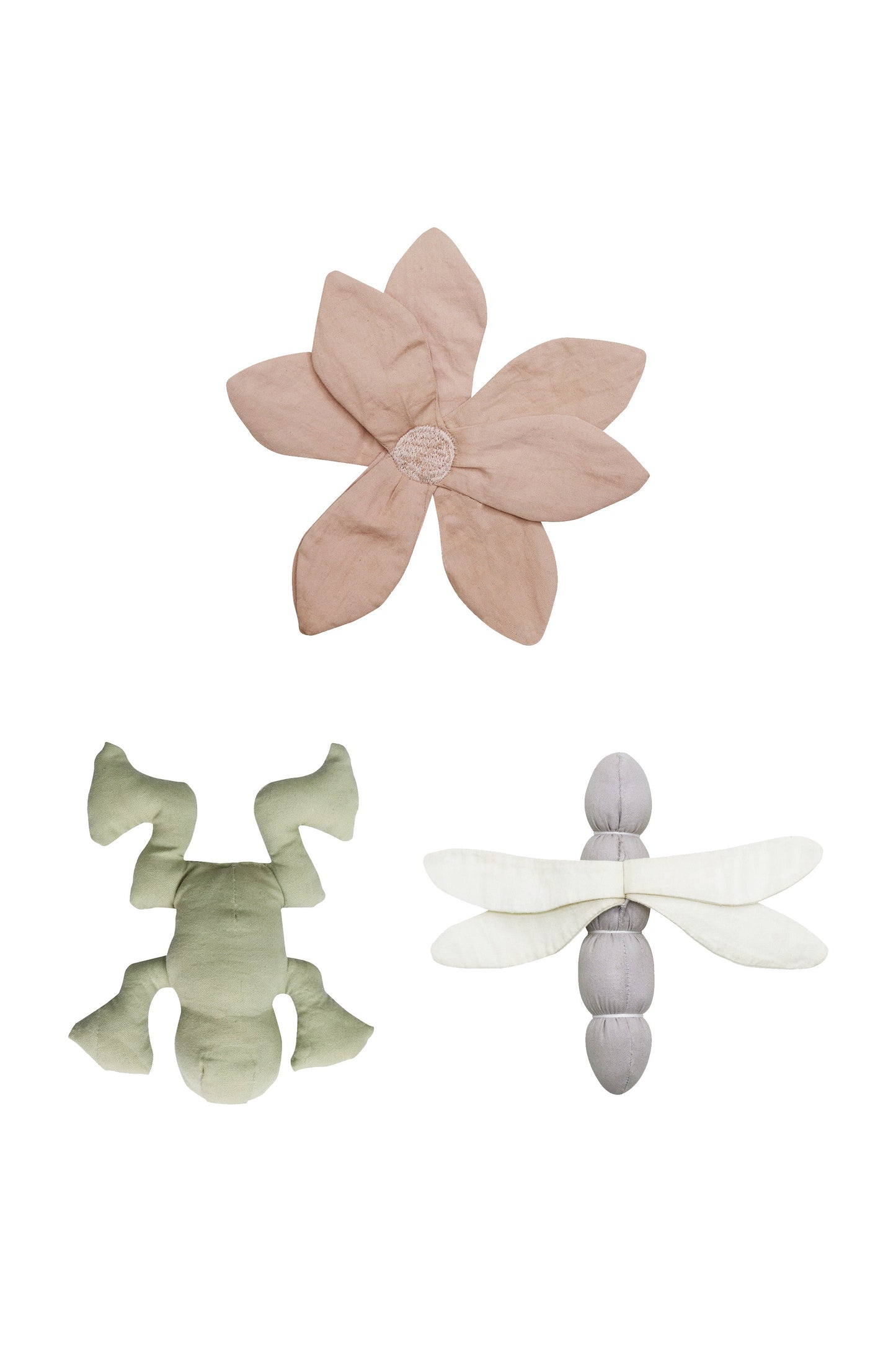 SET OF 3 CRINKLE RATTLE BABY TOYS LILY POND