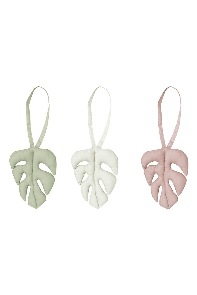 SET OF 3 RATTLE TOY SENSORIAL HANGERS MONSTERA