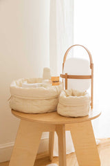 SET OF TWO QUILTED BASKETS NATURAL Lorena Canals