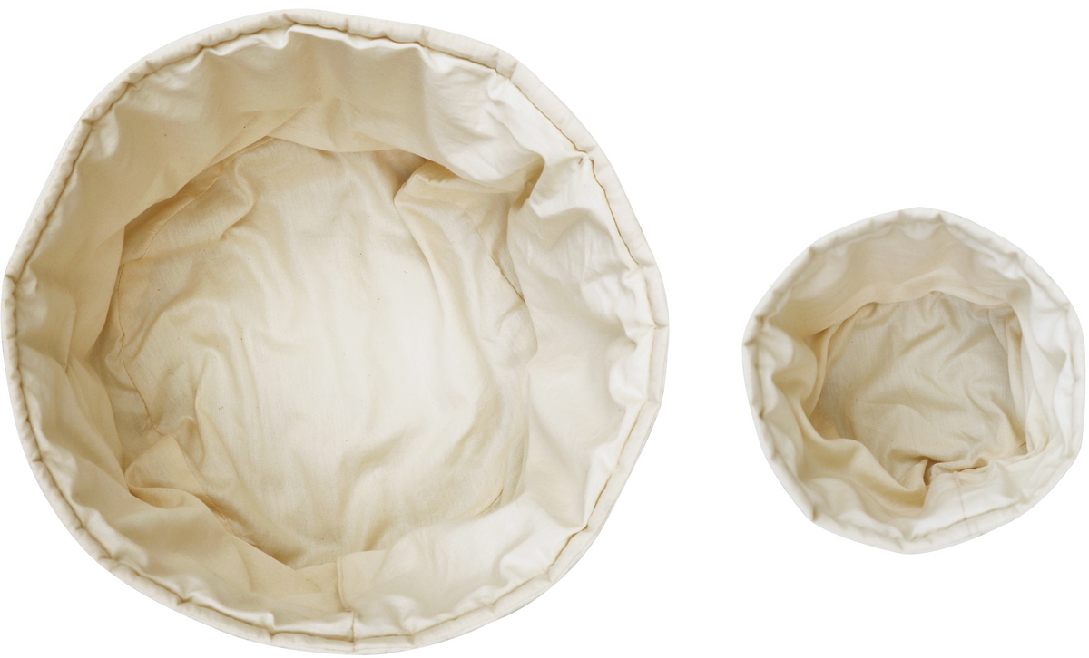 SET OF TWO QUILTED BASKETS NATURAL Lorena Canals