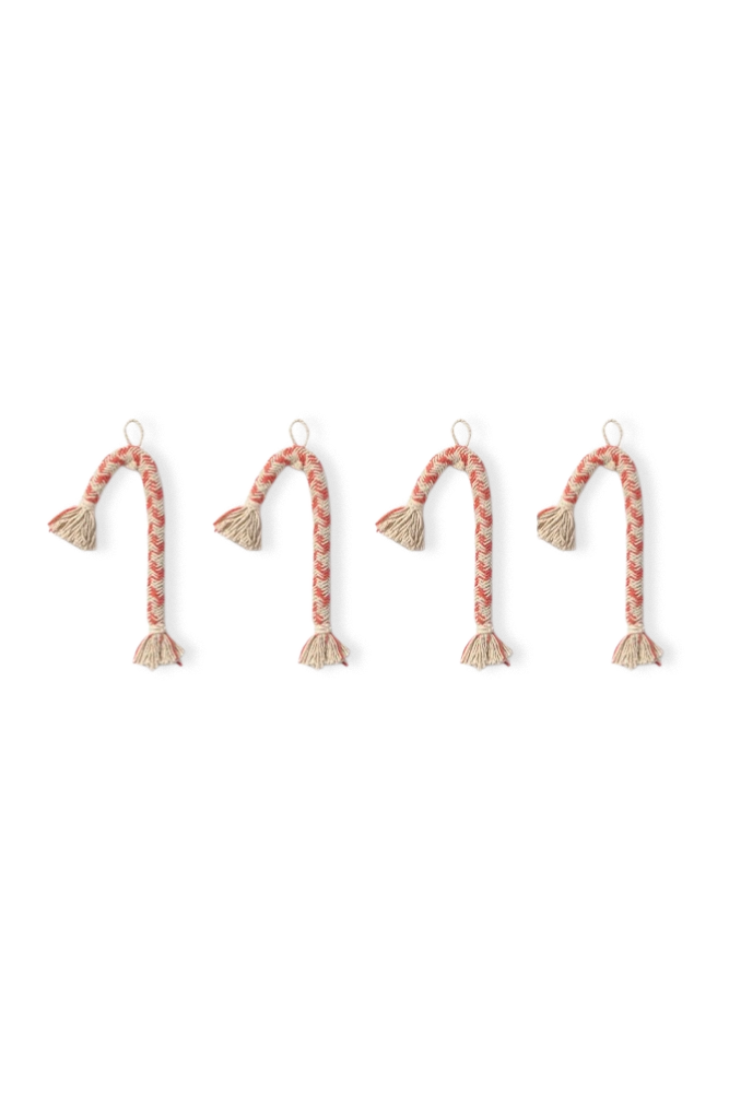 WEIHNACHTSBAUM-DEKO ZUCKERSTANGE (4ER-PACK)
