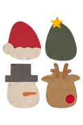 WEIHNACHTS-PLATZSETS (4ER-PACK)