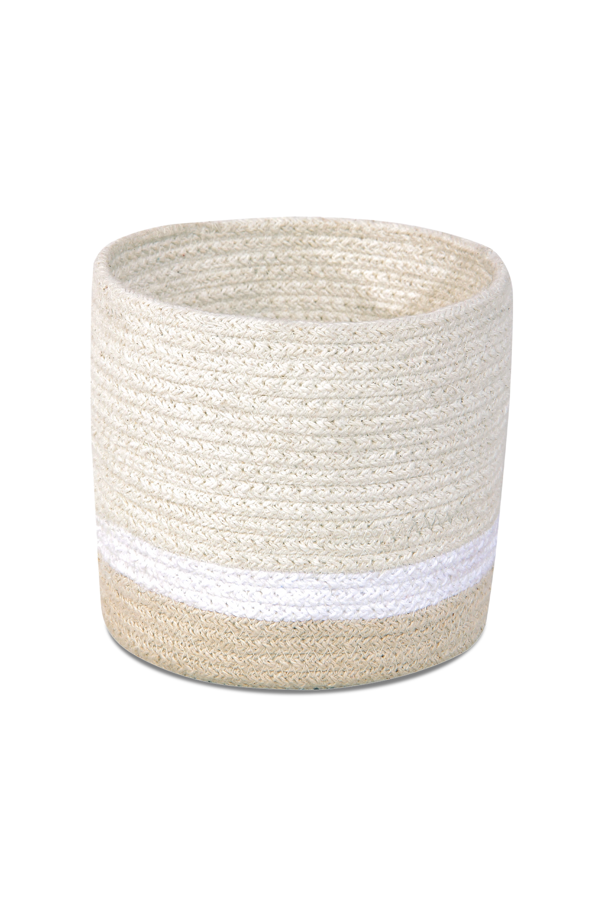 BASKET MINI TRICOLOR IVORY