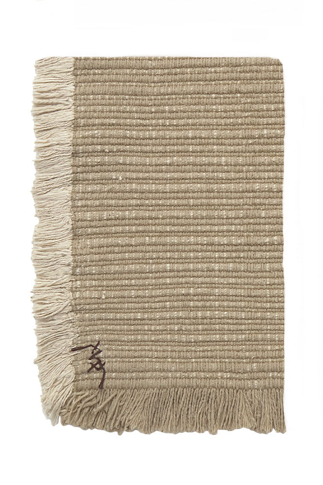WASCHBARES TEPPICHMUSTER HANDLOOM BEIGE NATURAL
