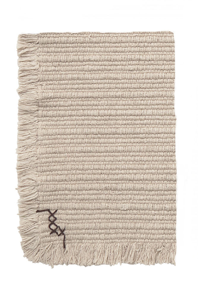 WASCHBARES TEPPICHMUSTER HANDLOOM NATURAL