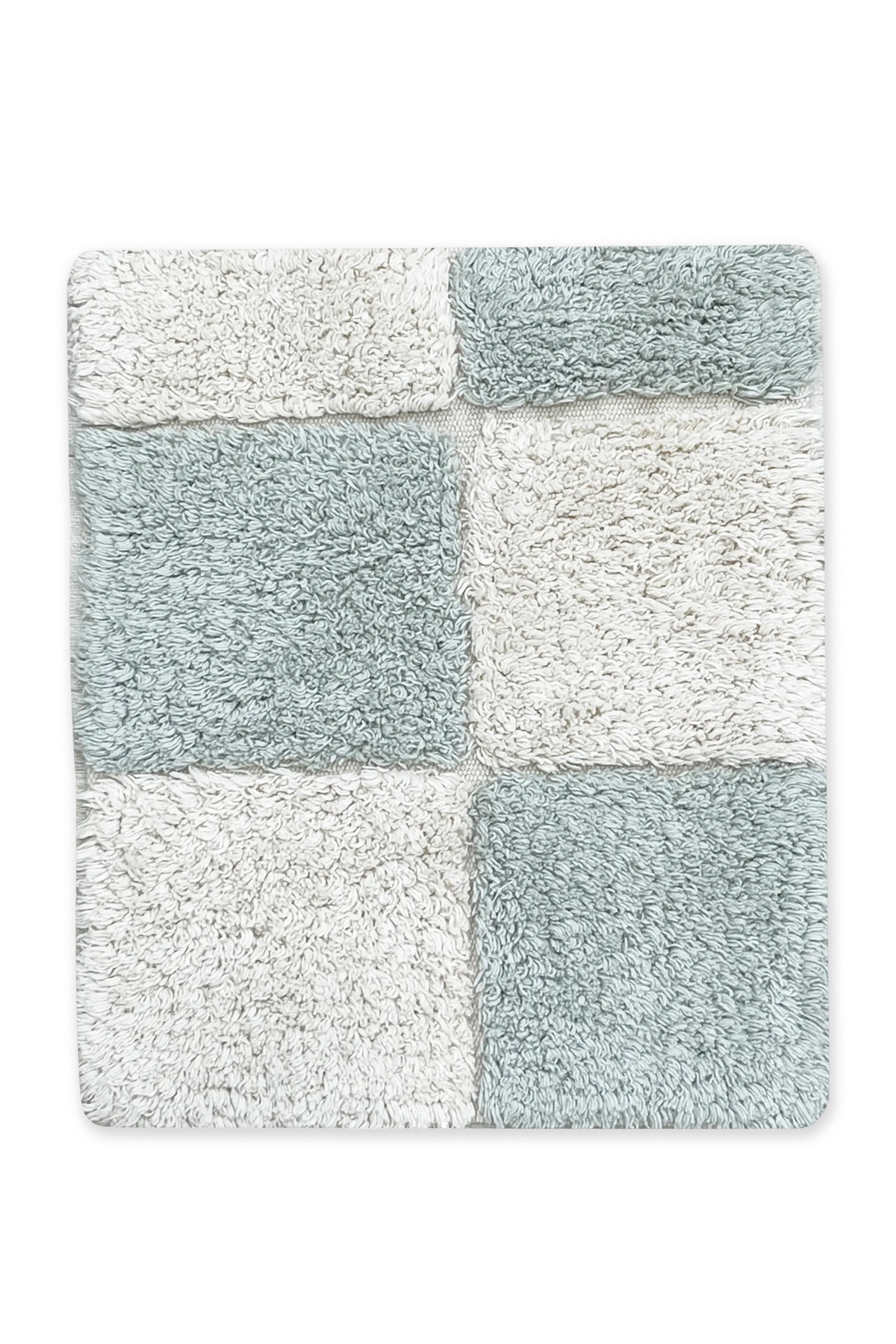 ÉCHANTILLON DE TAPIS LAVABLE KITCHEN TILES BLUE SAGE