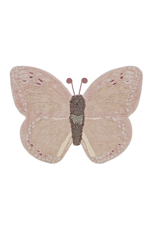 WASHABLE ANIMAL RUG BABY BUTTERFLY