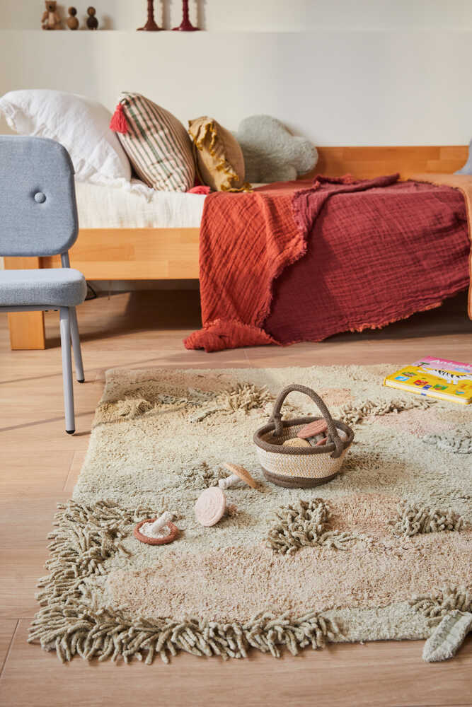 WASHABLE PLAY RUG MUSHROOM FOREST Lorena Canals