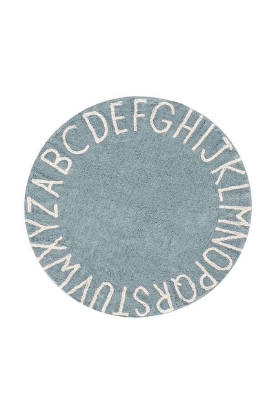 Washable Rug ABC Natural Vintage Blue | Lorena Canals