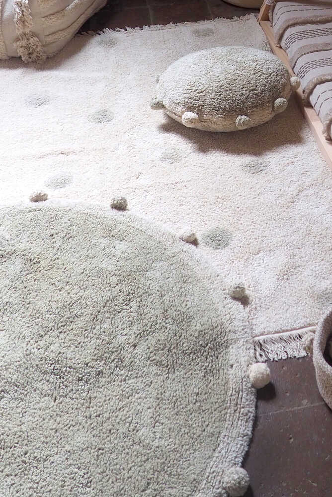 WASHABLE RUG BUBBLY OLIVE - NATURAL Lorena Canals