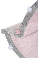 WASHABLE RUG BUBBLY SOFT PINK - GREY Lorena Canals