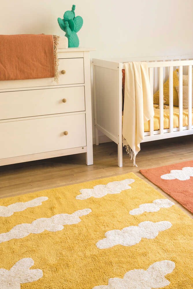 WASHABLE RUG CLOUDS MUSTARD Lorena Canals