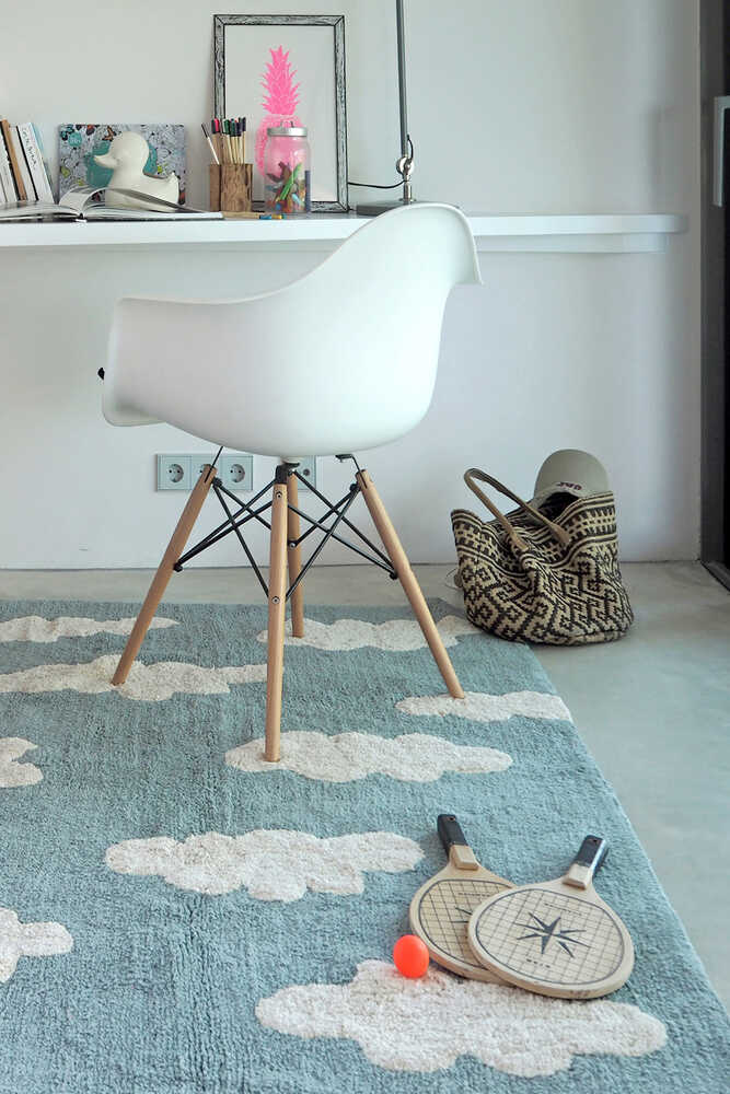 WASHABLE RUG CLOUDS VINTAGE BLUE Lorena Canals