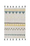 TAPPETO LAVABILE AZTECA VINTAGE BLUE