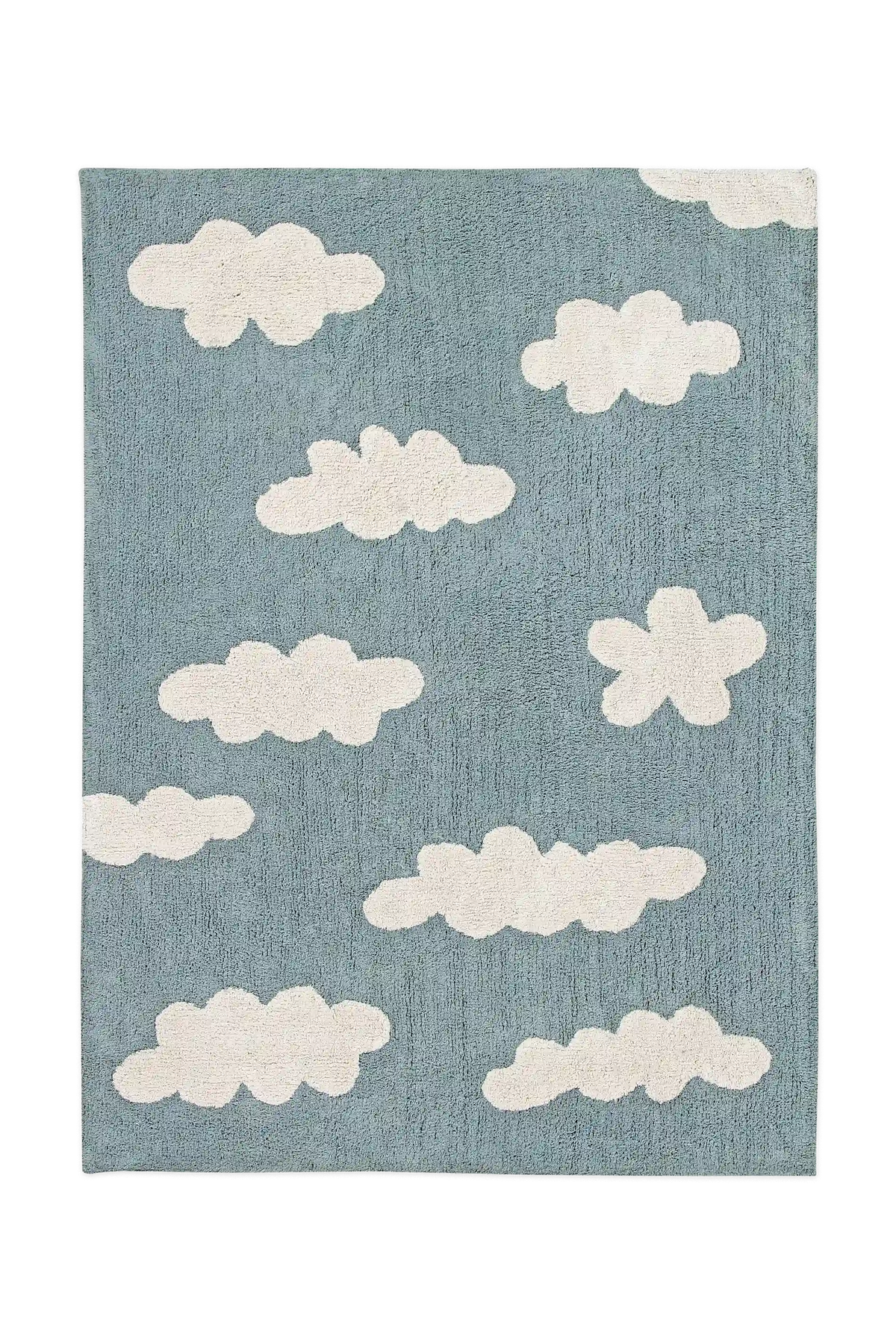 ALFOMBRA LAVABLE CLOUDS VINTAGE BLUE
