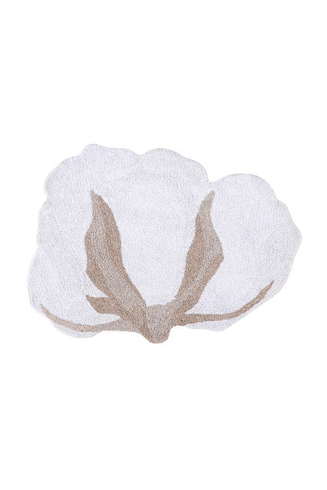 WASHABLE RUG COTTON FLOWER