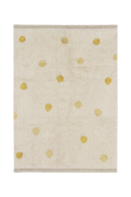 WASCHBARER TEPPICH HIPPY DOTS NATURAL - HONEY