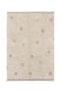 WASHABLE RUG HIPPY DOTS NATURAL - VINTAGE NUDE