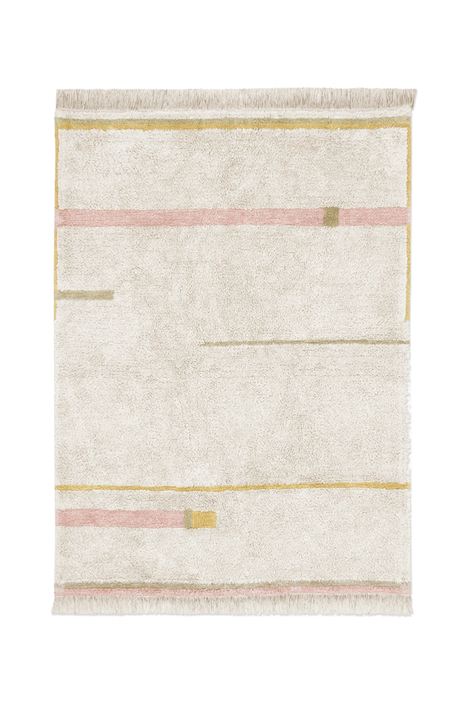 WASCHBARER TEPPICH LANES VINTAGE NUDE