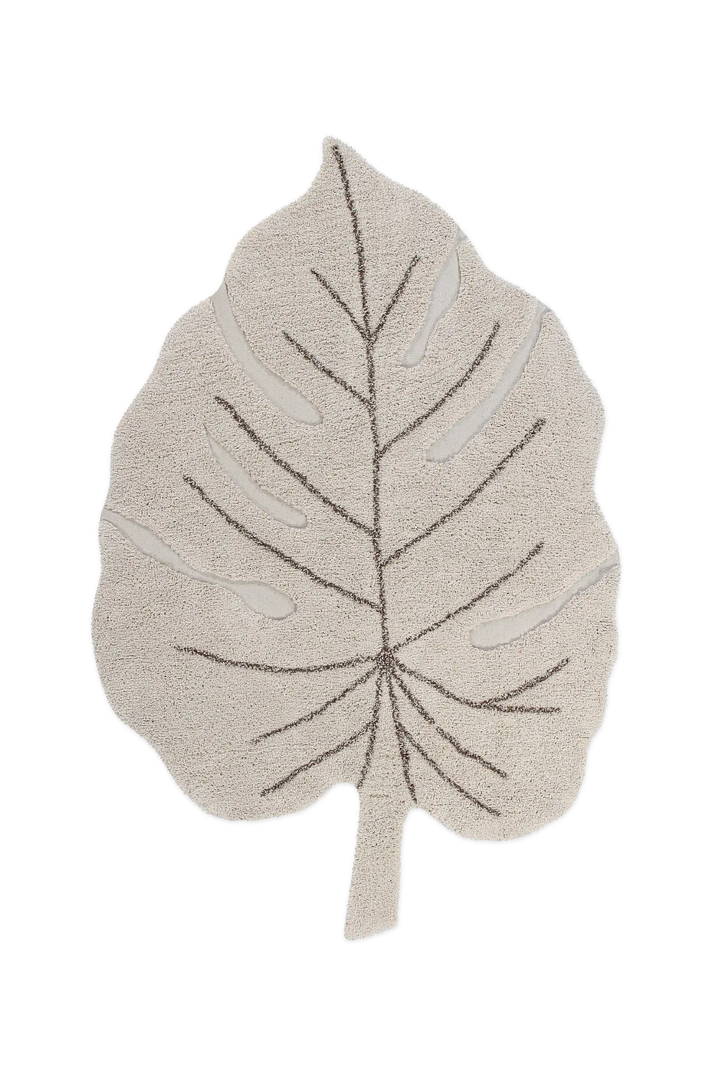 WASHABLE RUG MONSTERA NATURAL