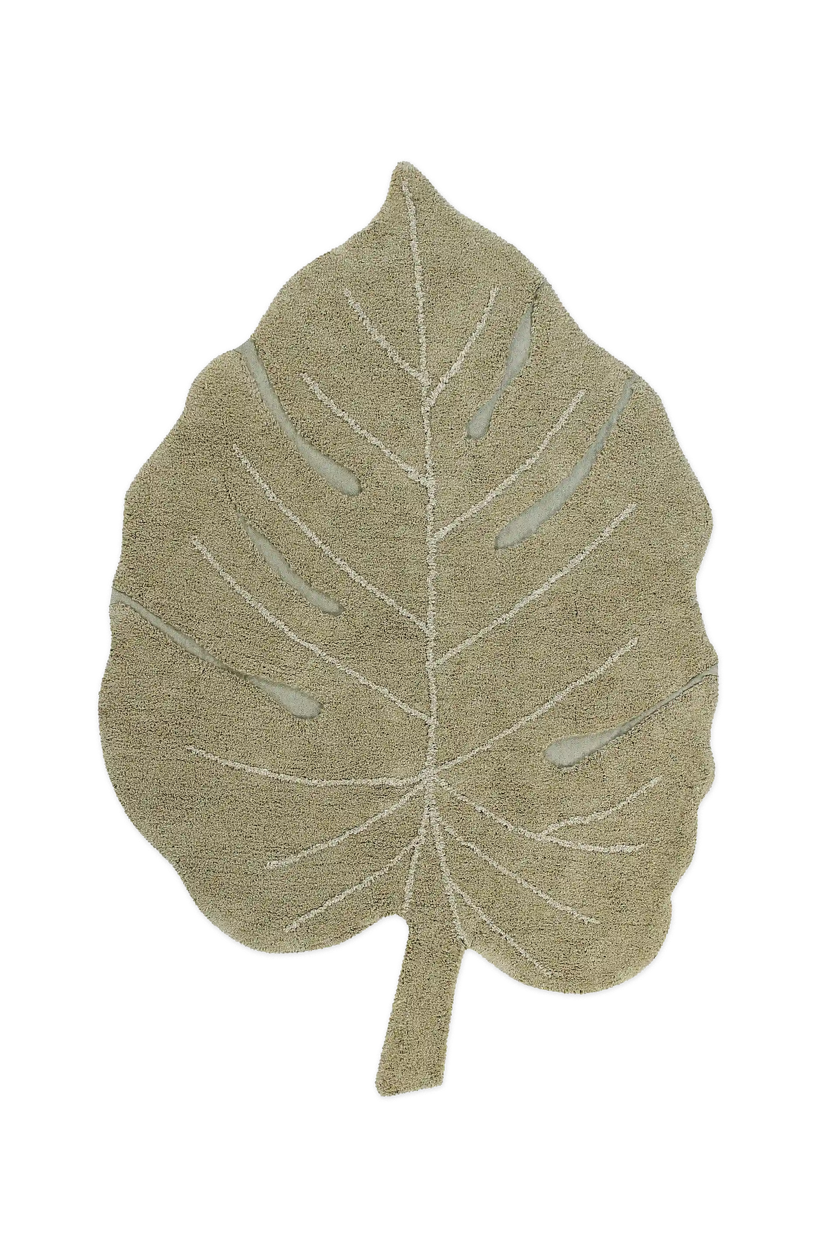 TAPPETO LAVABILE MONSTERA OLIVE