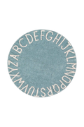 WASCHBARER TEPPICH ABC NATURAL VINTAGE BLUE
