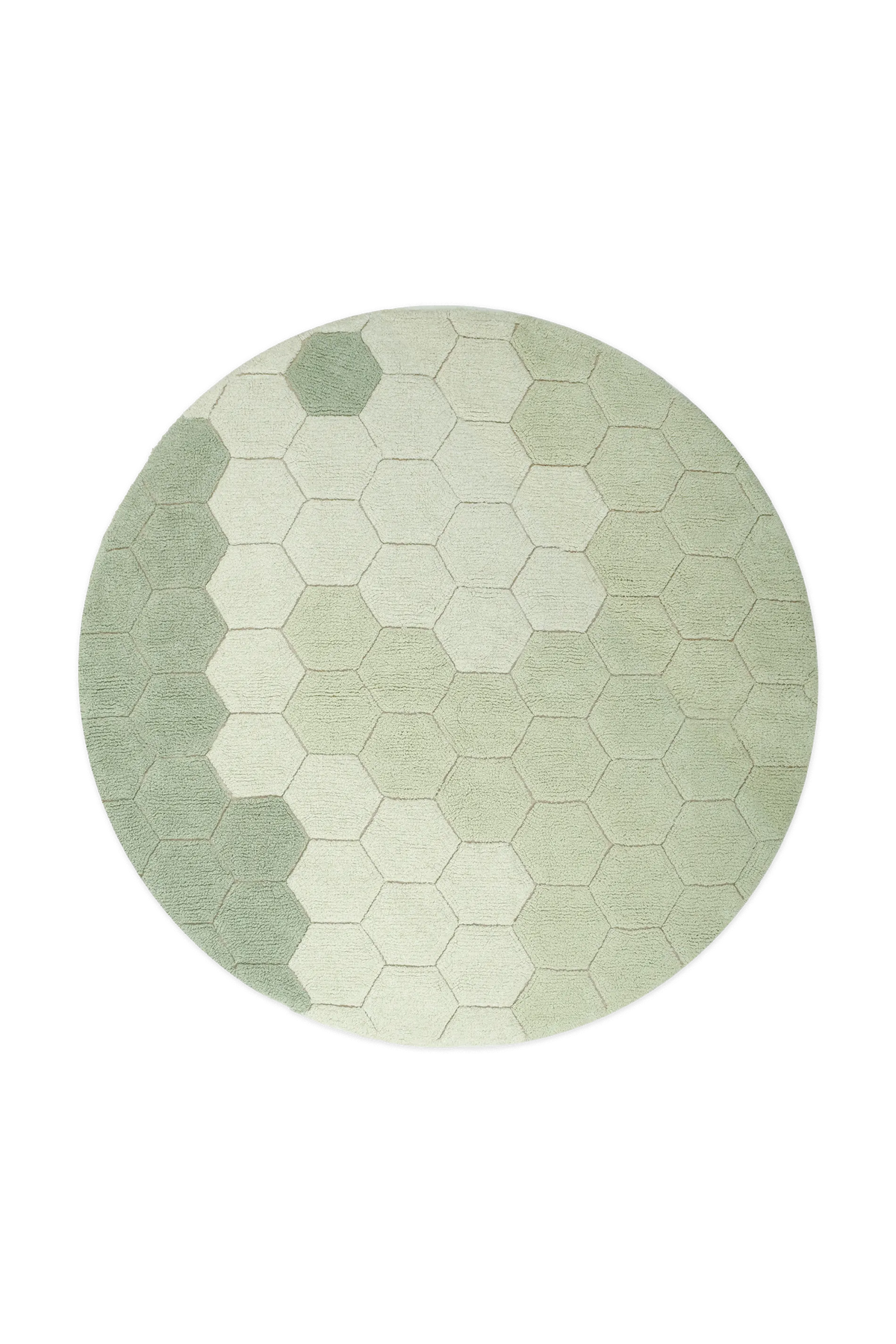 ALFOMBRA LAVABLE REDONDA HONEYCOMB BLUE SAGE