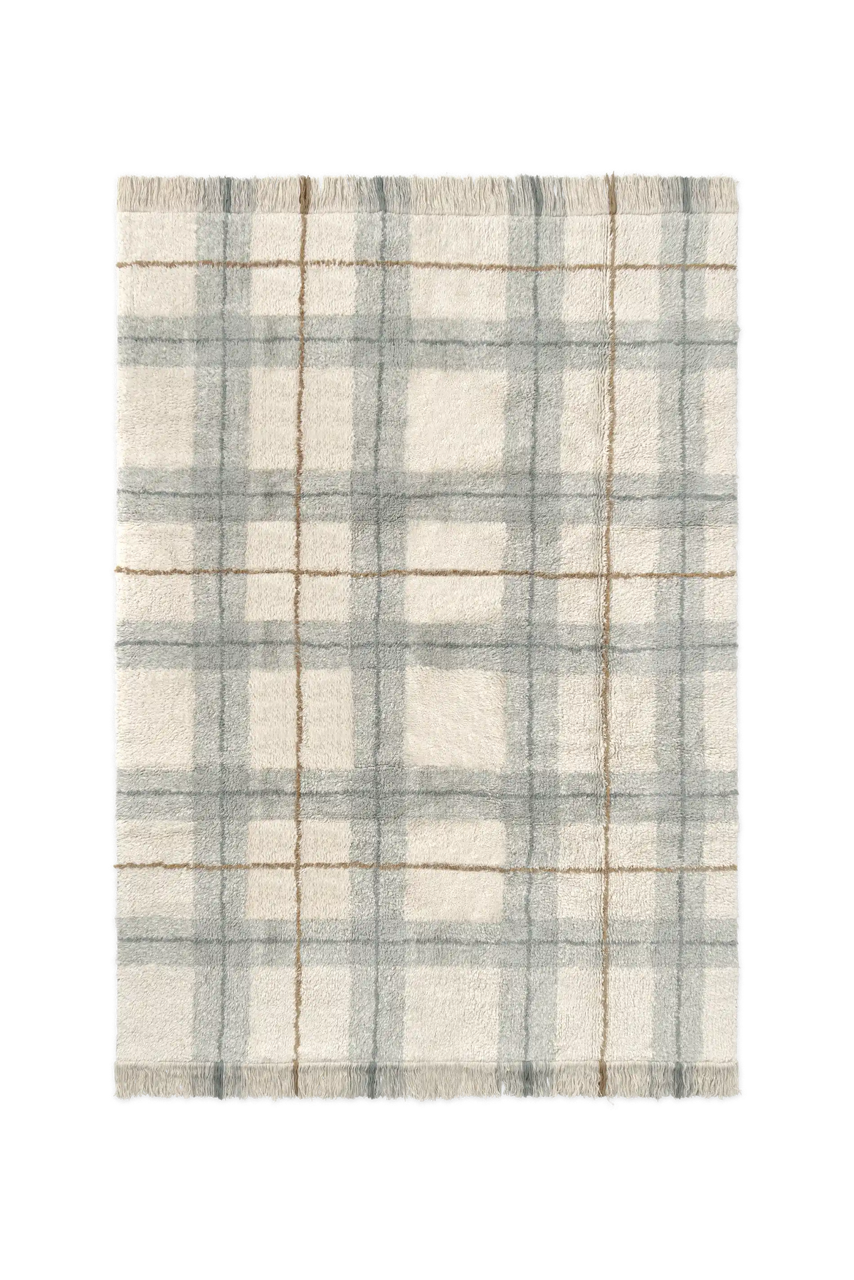 TAPPETO LAVABILE TARTAN BLUE SAGE