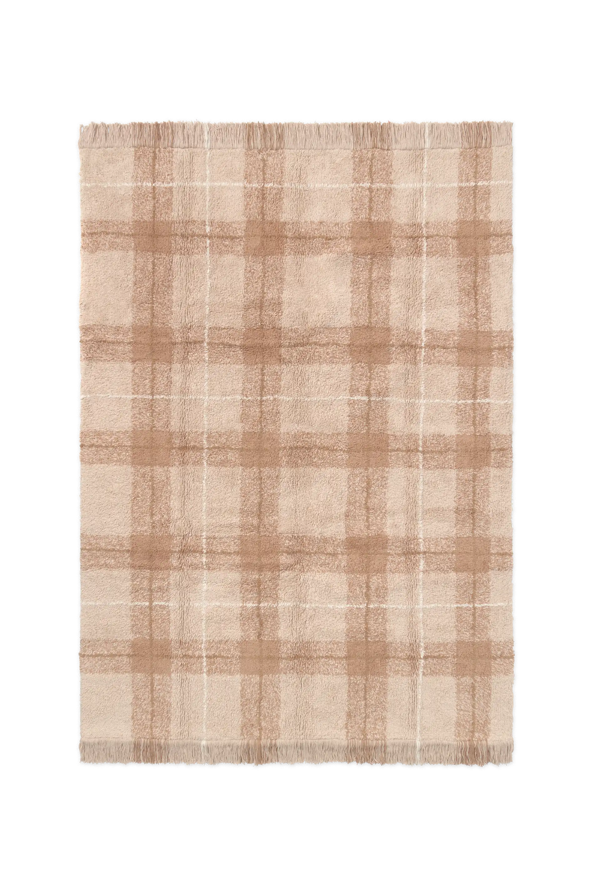 ALFOMBRA LAVABLE TARTAN ROSE