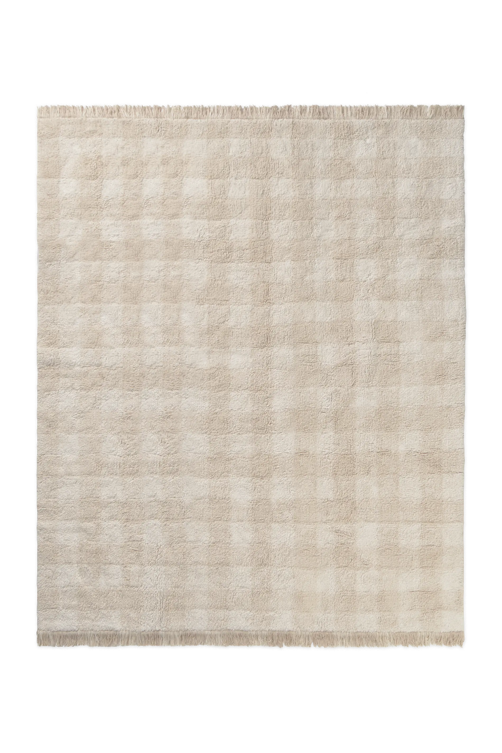 WASCHBARER TEPPICH VICHY IVORY