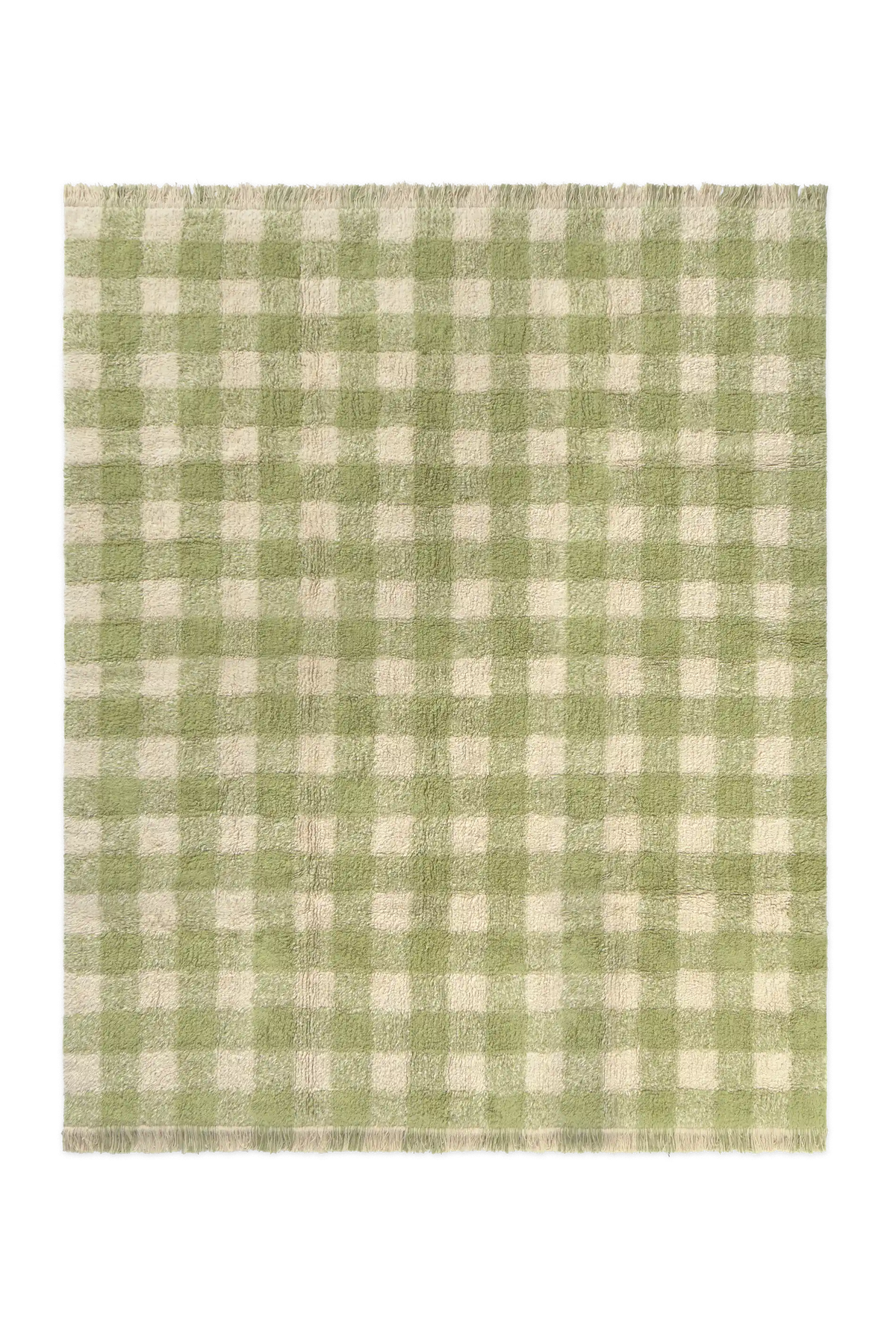 WASCHBARER TEPPICH VICHY MATCHA