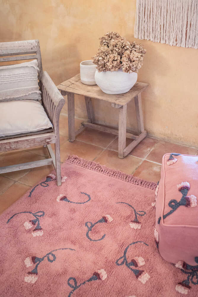 Washable Rug English Garden Ash Rose | Lorena Canals