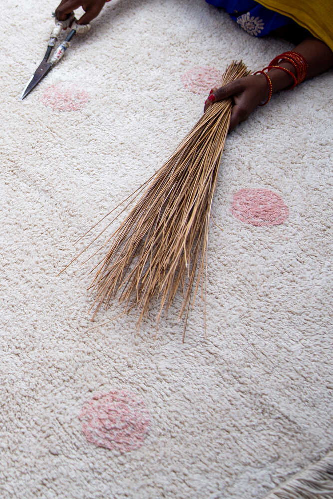 WASHABLE RUG HIPPY DOTS NATURAL - VINTAGE NUDE Lorena Canals
