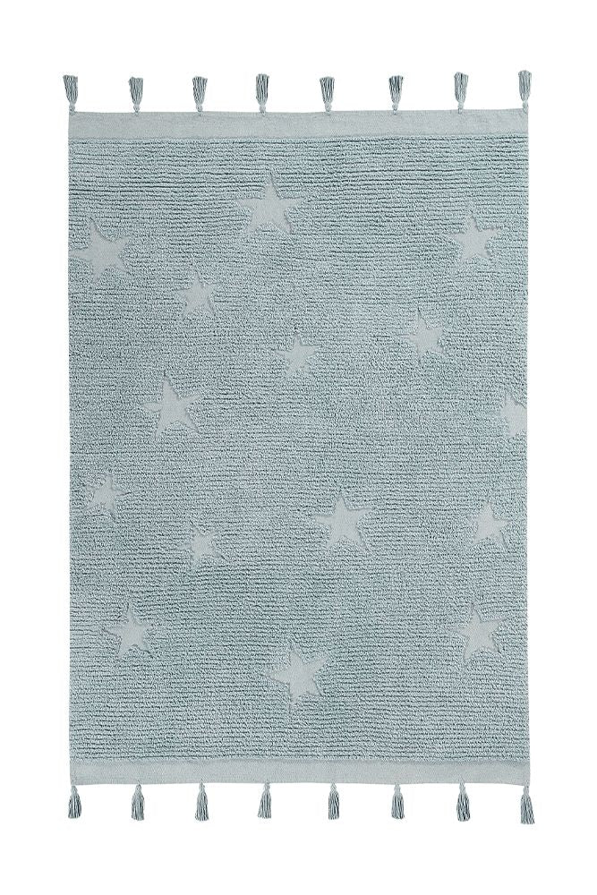 TAPIS LAVABLE HIPPY STARS AQUA BLUE