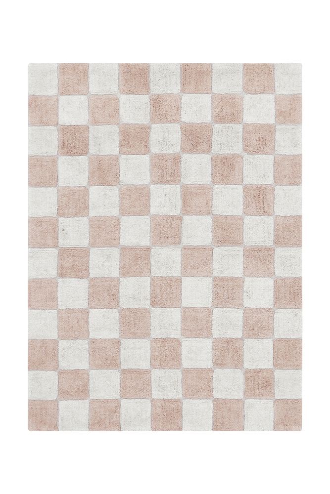 WASHABLE RUG KITCHEN TILES ROSE