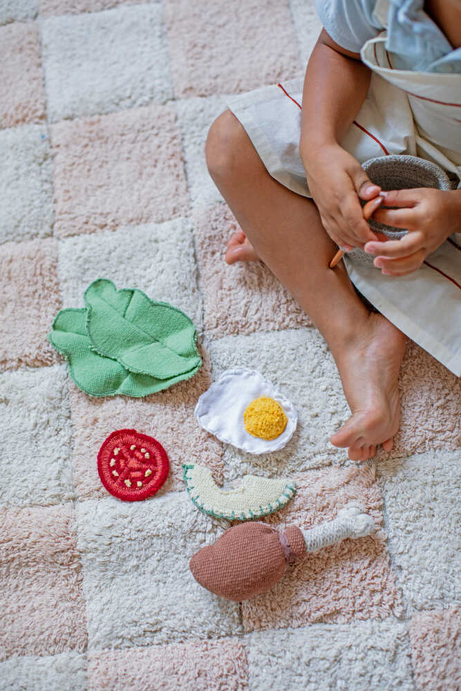 Washable Rug Kitchen Tiles Rose | Lorena Canals