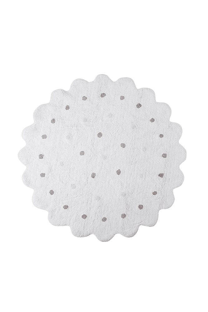 WASHABLE RUG LITTLE BISCUIT WHITE