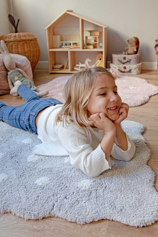 WASHABLE RUG MINI BISCUIT PEARL GREY Lorena Canals