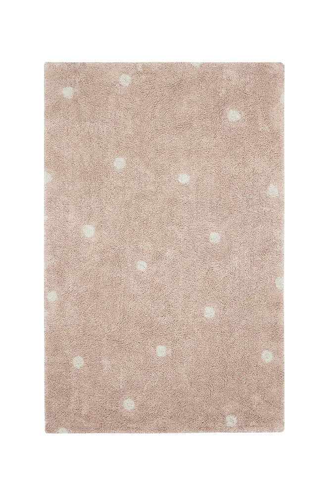 WASHABLE RUG MINI DOT ROSE