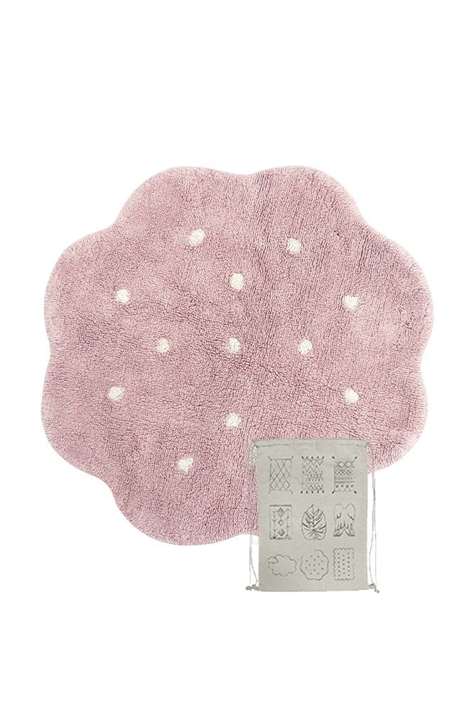 TAPIS LAVABLE MINI LITTLE BISCUIT PINK