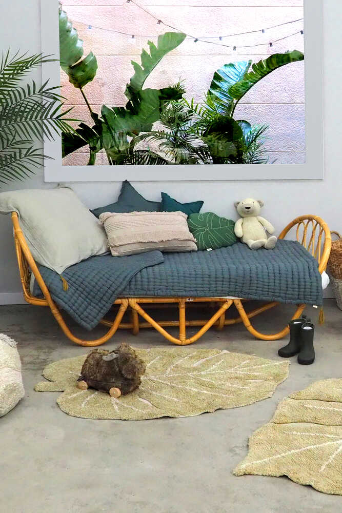 WASHABLE RUG MINI MONSTERA OLIVE Lorena Canals