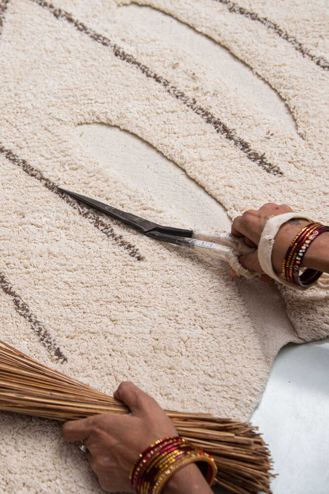 WASHABLE RUG MONSTERA NATURAL Lorena Canals